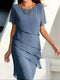 Ione | Damen Elegante Schlankmachendes Kleid
