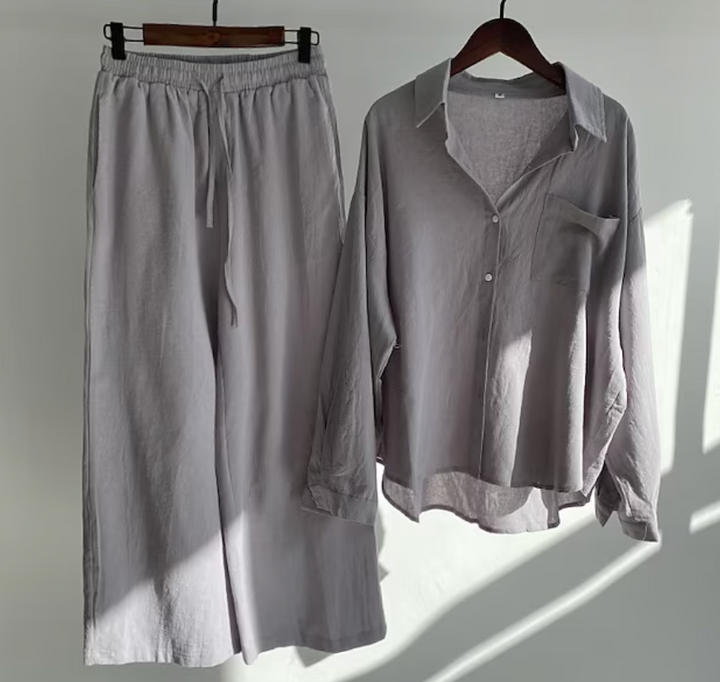 Xanthe | Leichtgewichts Lässiges Zweiteiliges Outfit Für Warmes Wetter