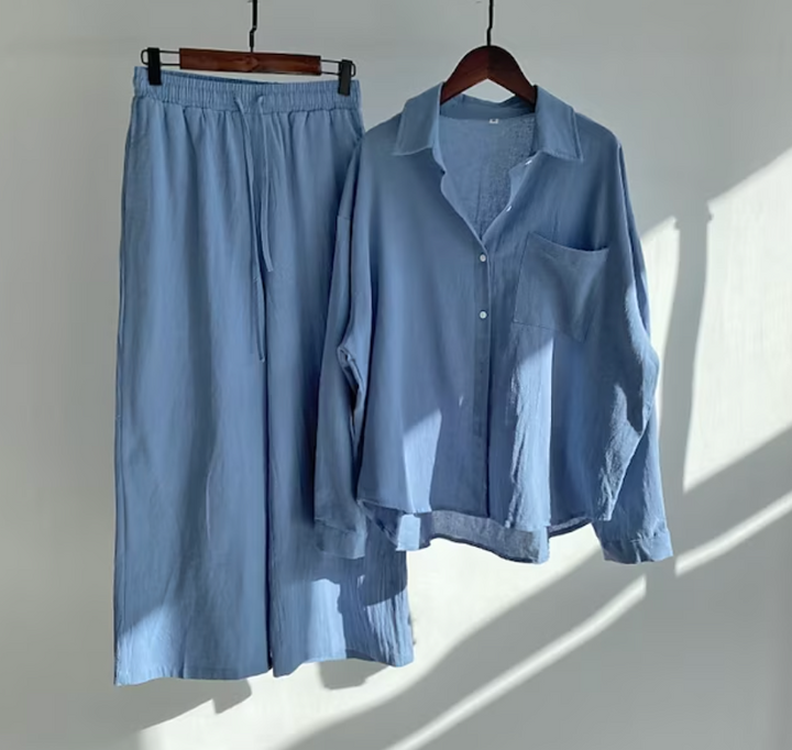 Xanthe | Leichtgewichts Lässiges Zweiteiliges Outfit Für Warmes Wetter