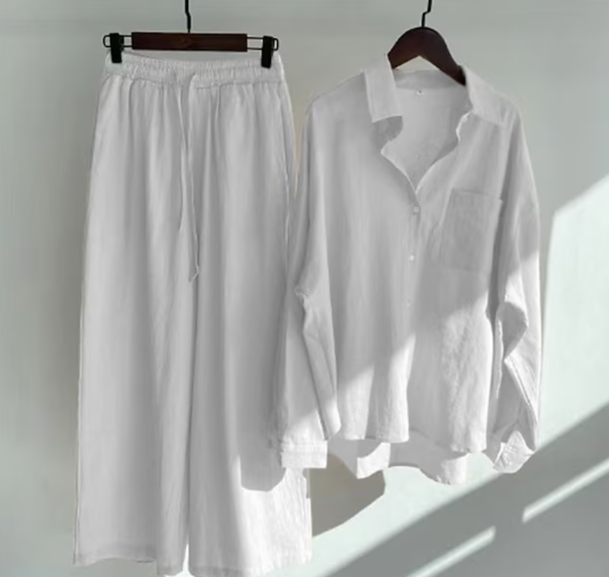 Xanthe | Leichtgewichts Lässiges Zweiteiliges Outfit Für Warmes Wetter