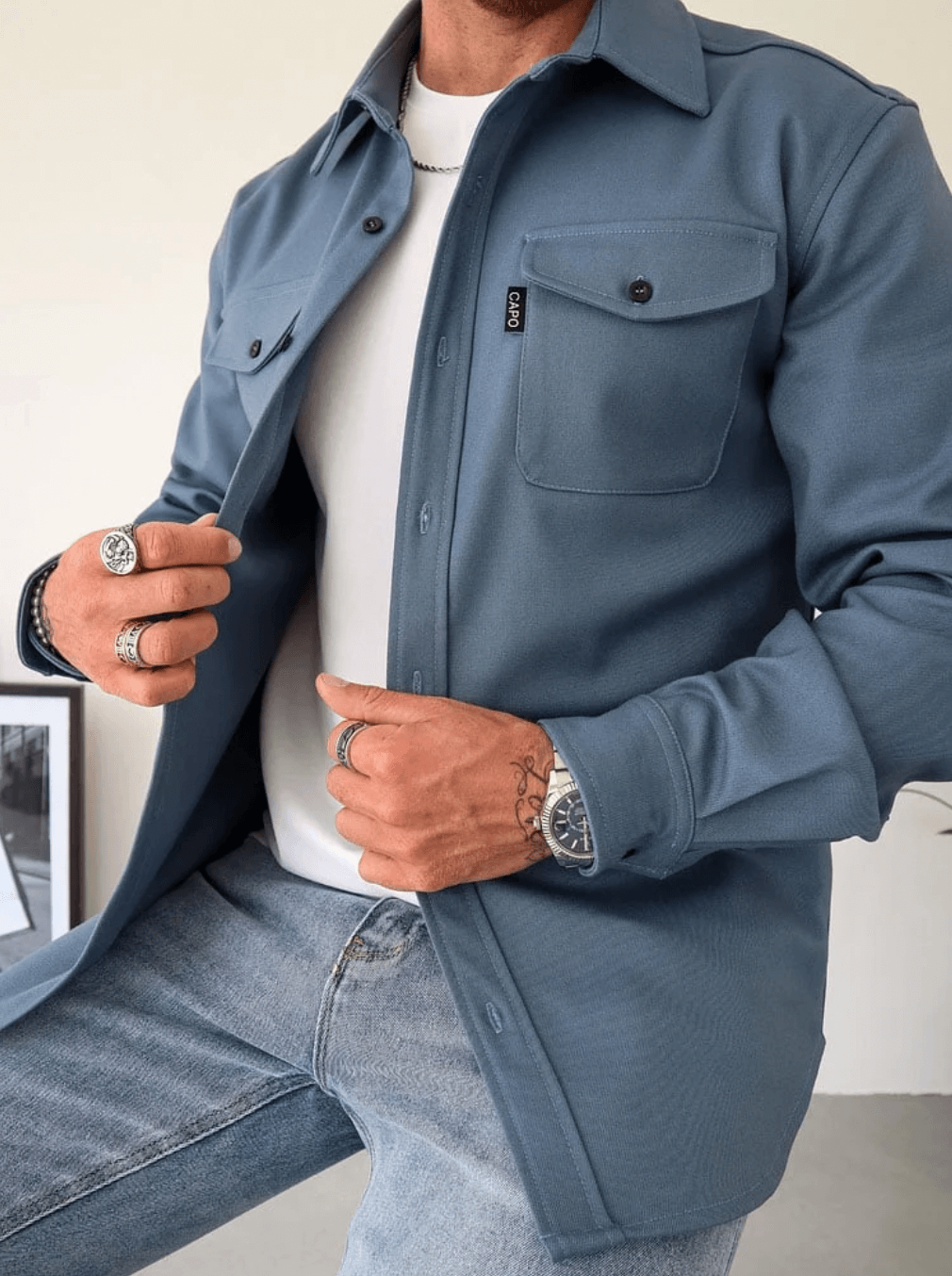 Stylisches Herbsthemd für Männer