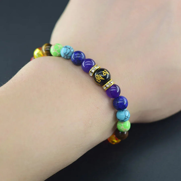 Chakra-Heilarmband | Naturkristall-Perlen