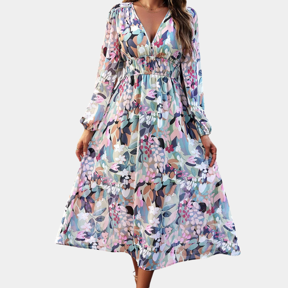 Claury | Fließendes Damen Partykleid