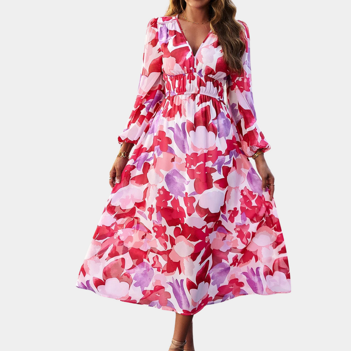 Claury | Fließendes Damen Partykleid