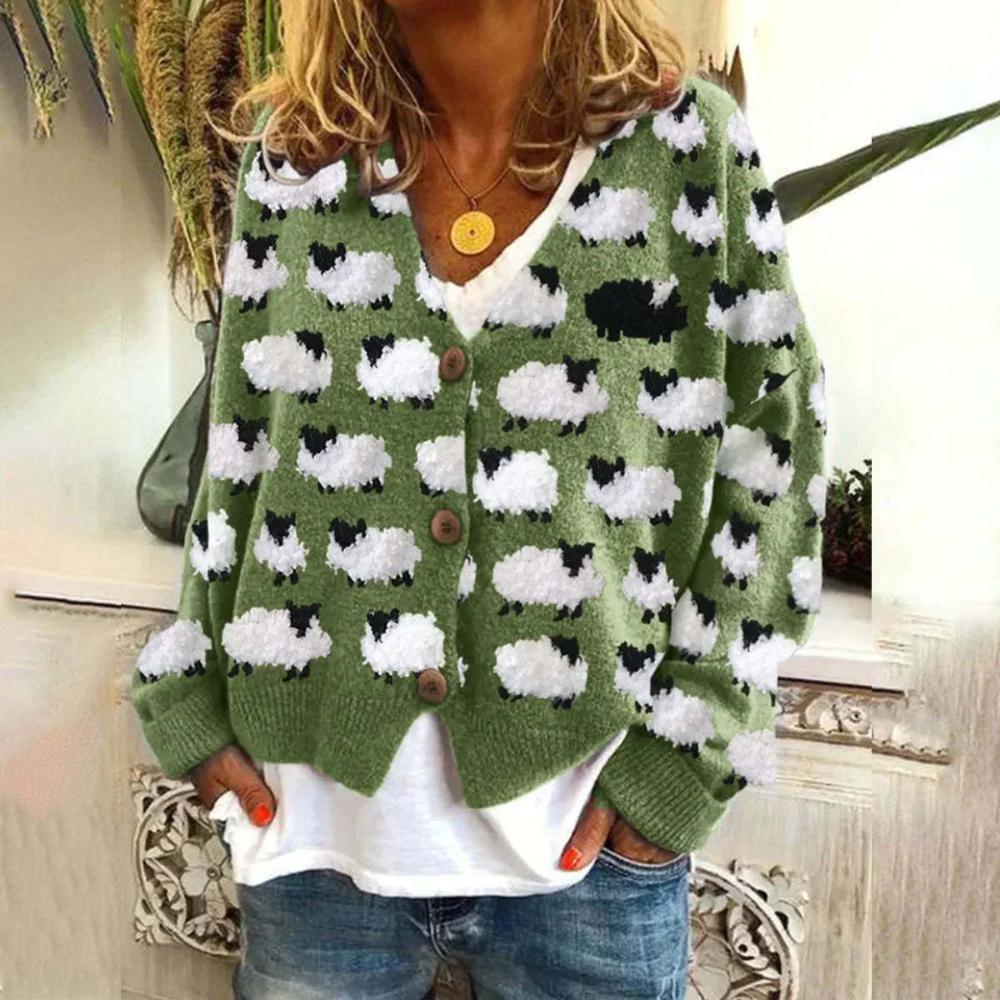 Colette | Trendiger Tierdruck Pullover für Frauen