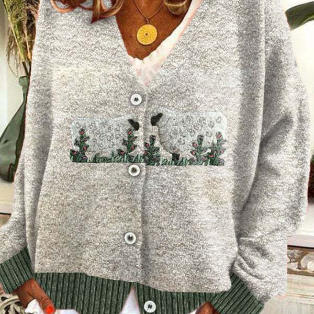 Colette | Trendiger Tierdruck Pullover für Frauen