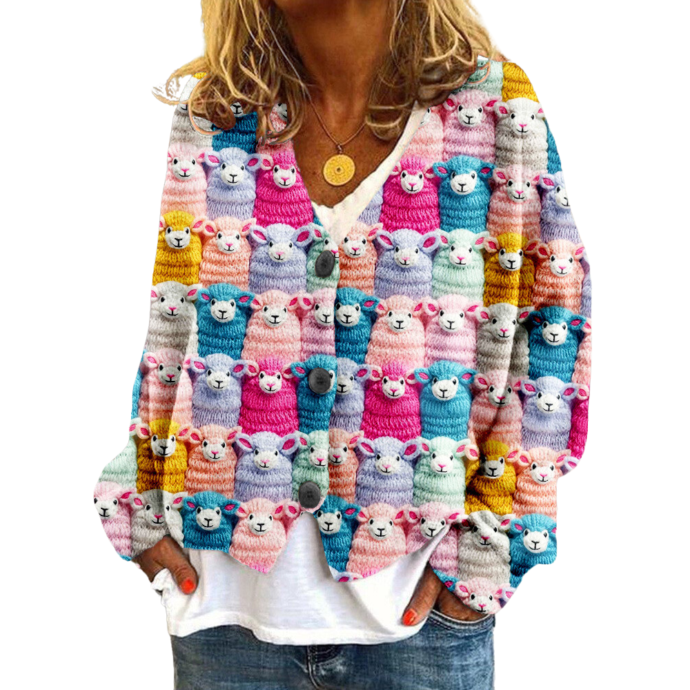 Colette | Trendiger Tierdruck Pullover für Frauen