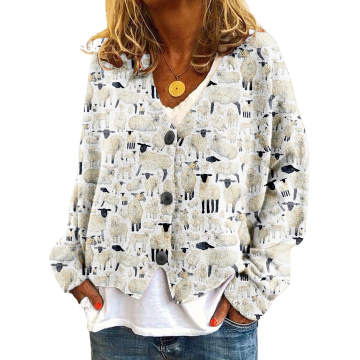 Colette | Trendiger Tierdruck Pullover für Frauen
