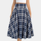 Maëlle | Eleganter Plaid A-Linie Midirock für Damen