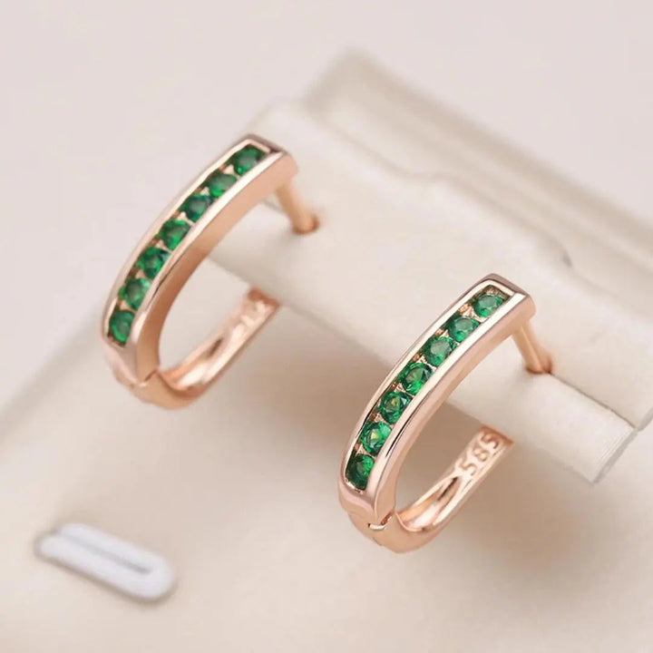 Smaragd und Diamant Reif Ohrringe