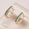 Smaragd und Diamant Reif Ohrringe