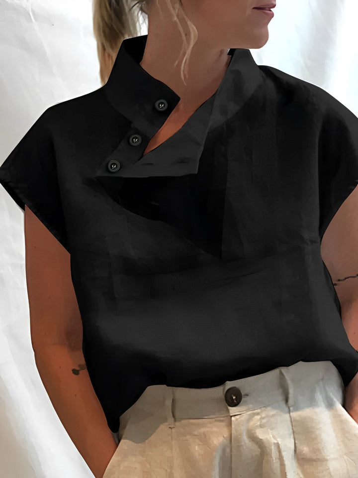 Nia | Elegantes Kurzärmeliges Sommer-Obere Für Damen