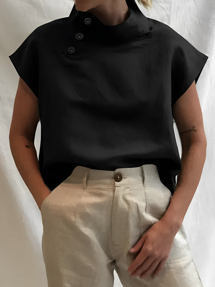 Nia | Elegantes Kurzärmeliges Sommer-Obere Für Damen