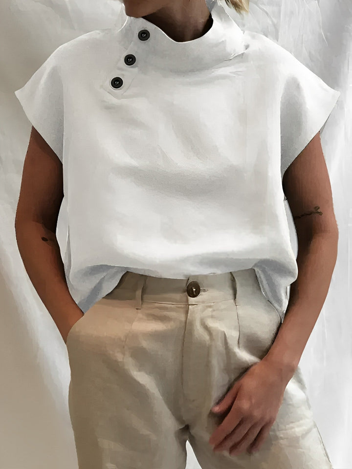 Nia | Elegantes Kurzärmeliges Sommer-Obere Für Damen