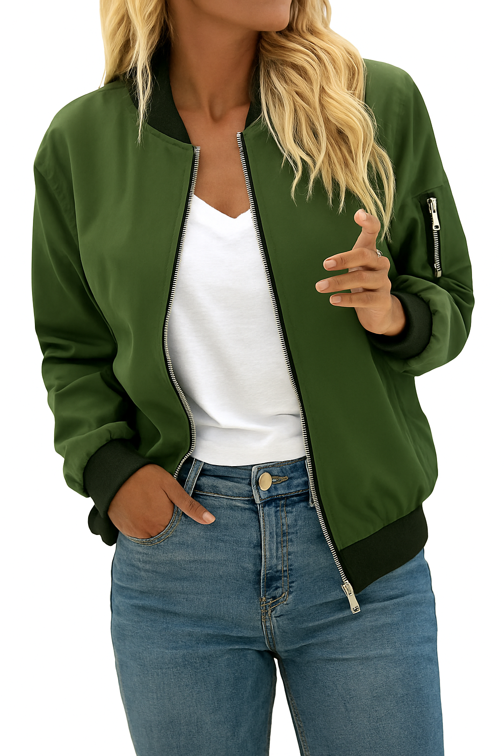 Mireya | Florale Sommer-Bomberjacke für Frauen