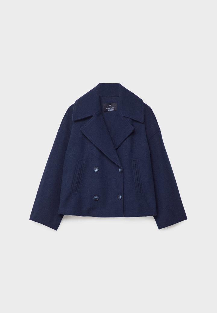 Kaelith | Schicke Doppelt-Brustig Kurze Blazer Jacke