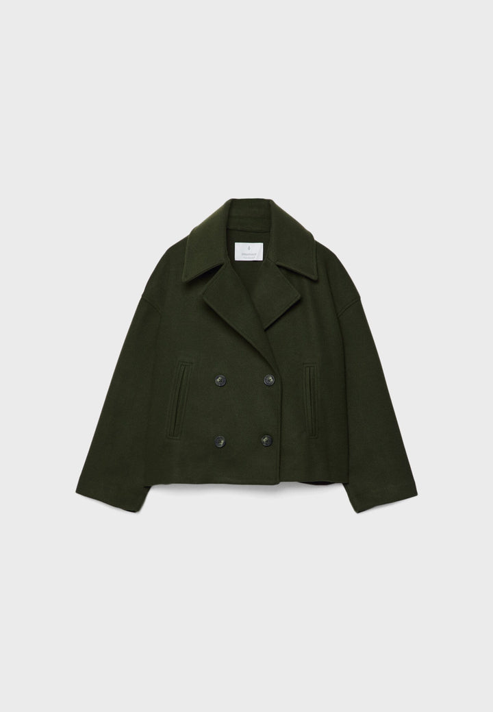 Kaelith | Schicke Doppelt-Brustig Kurze Blazer Jacke