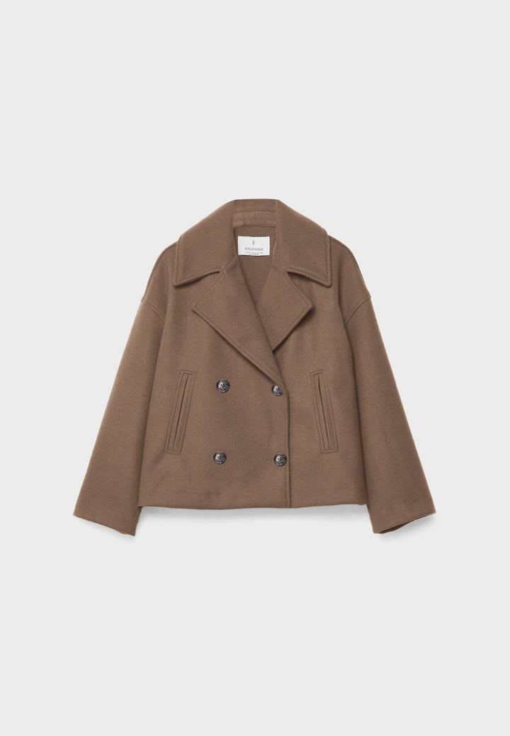 Kaelith | Schicke Doppelt-Brustig Kurze Blazer Jacke