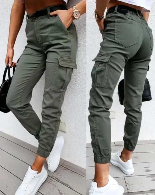 Karmina | Stylische Damen Cargo-Hose mit Taschen