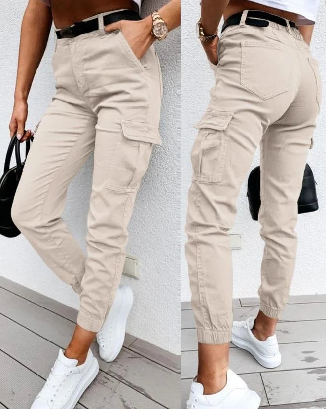 Karmina | Stylische Damen Cargo-Hose mit Taschen