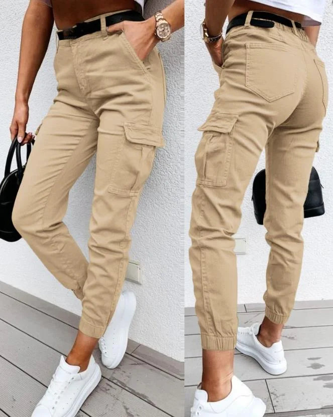 Karmina | Stylische Damen Cargo-Hose mit Taschen