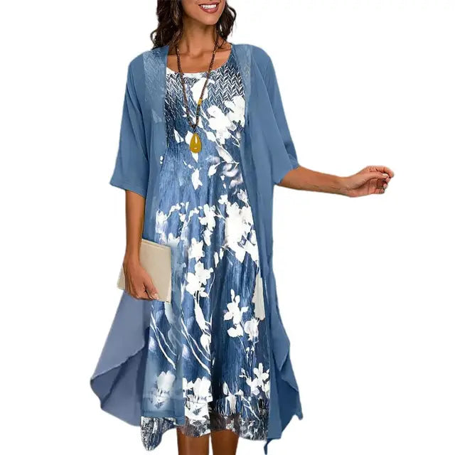 Lurelia | Elegantes Langärmeliges Abendstrickkleid Für Frauen