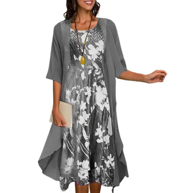 Lurelia | Elegantes Langärmeliges Abendstrickkleid Für Frauen