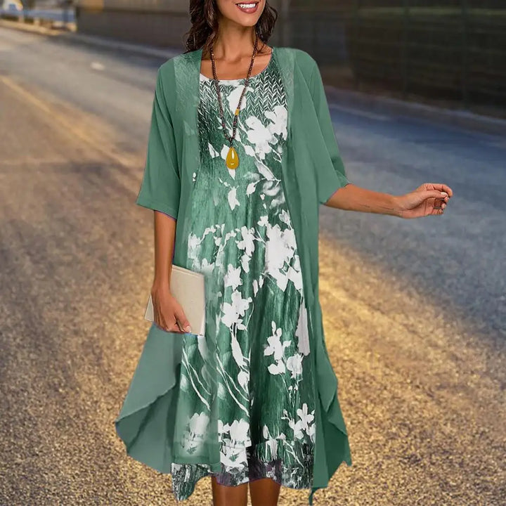 Lurelia | Elegantes Langärmeliges Abendstrickkleid Für Frauen