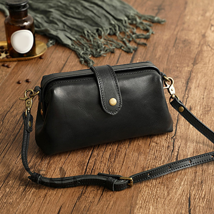 Elsinya | Handgefertigte Retro-Ledertasche