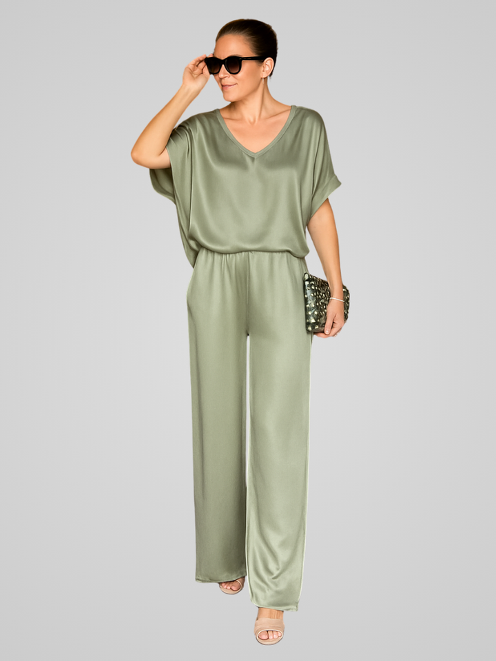 Willa | Damen Elegantes Satin Co-ord Satz