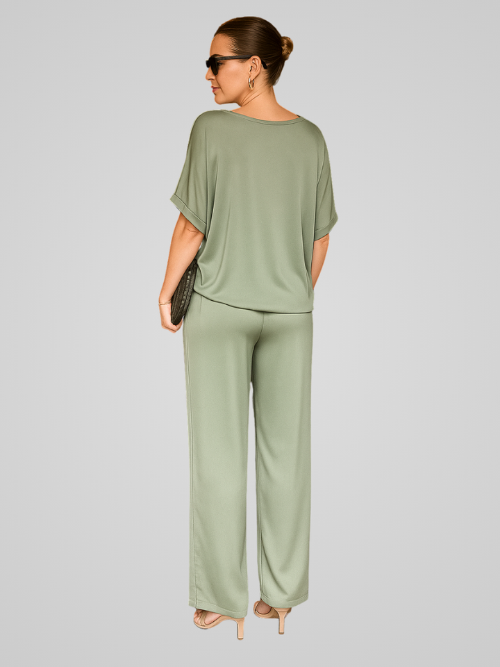Willa | Damen Elegantes Satin Co-ord Satz