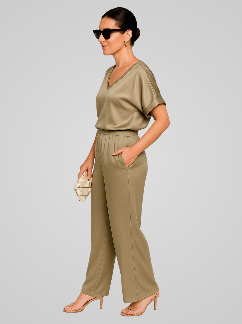 Willa | Damen Elegantes Satin Co-ord Satz