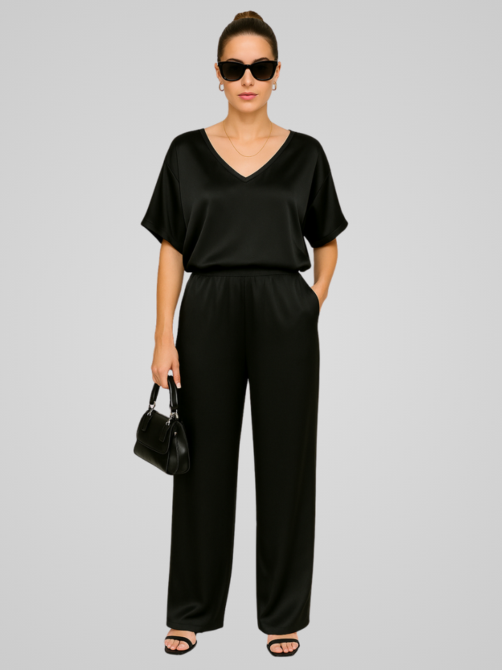 Willa | Damen Elegantes Satin Co-ord Satz