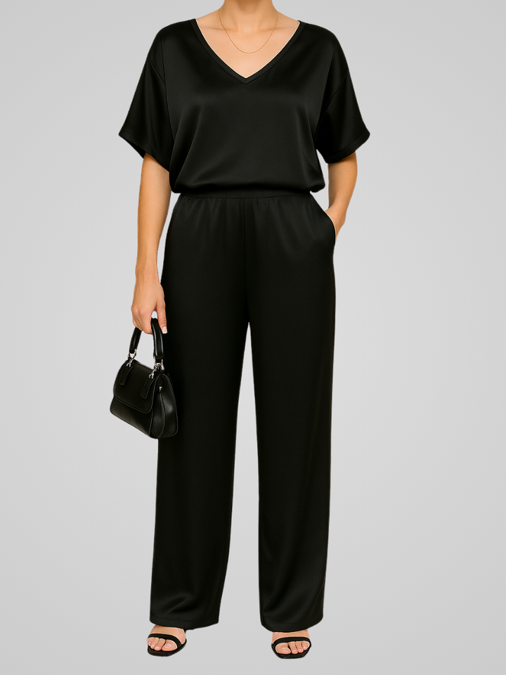 Willa | Damen Elegantes Satin Co-ord Satz