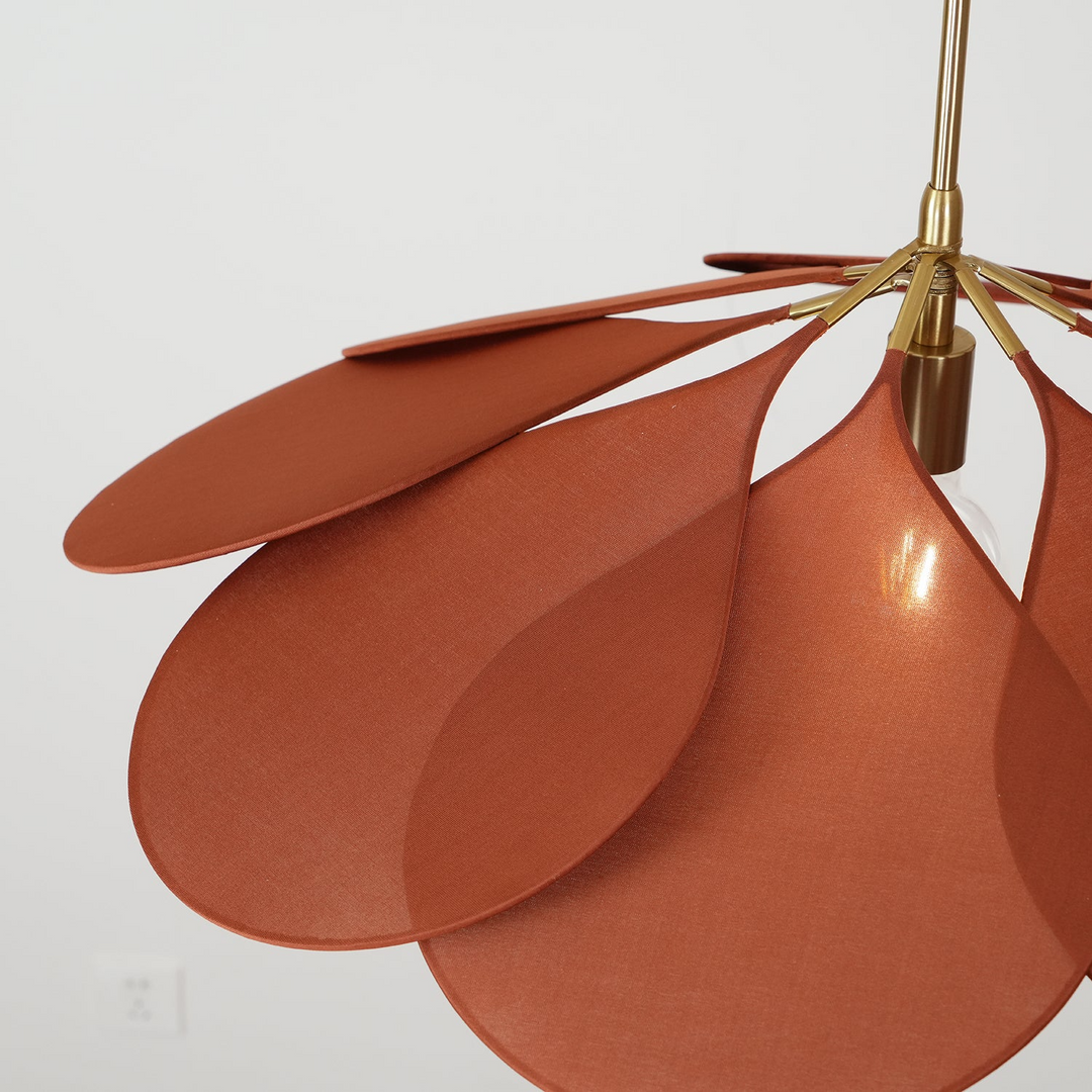Jahrgang Blume Stoff Pendelleuchte