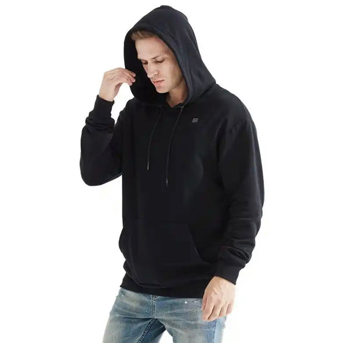 Beheiztes Sweatshirt Kapuzenpullover | Winterschicht mit Einstellbarer Wärme