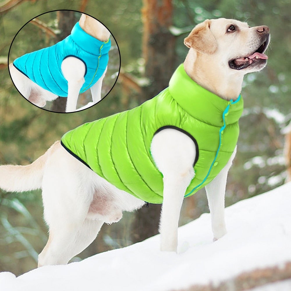 Wendbarer Hunde-Puffermantel | Vlies-Gefütterte Jacke für Kaltes Wetter