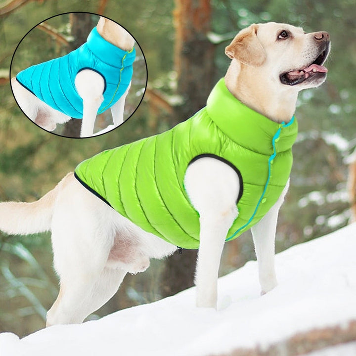 Wendbarer Hunde-Puffermantel | Vlies-Gefütterte Jacke für Kaltes Wetter