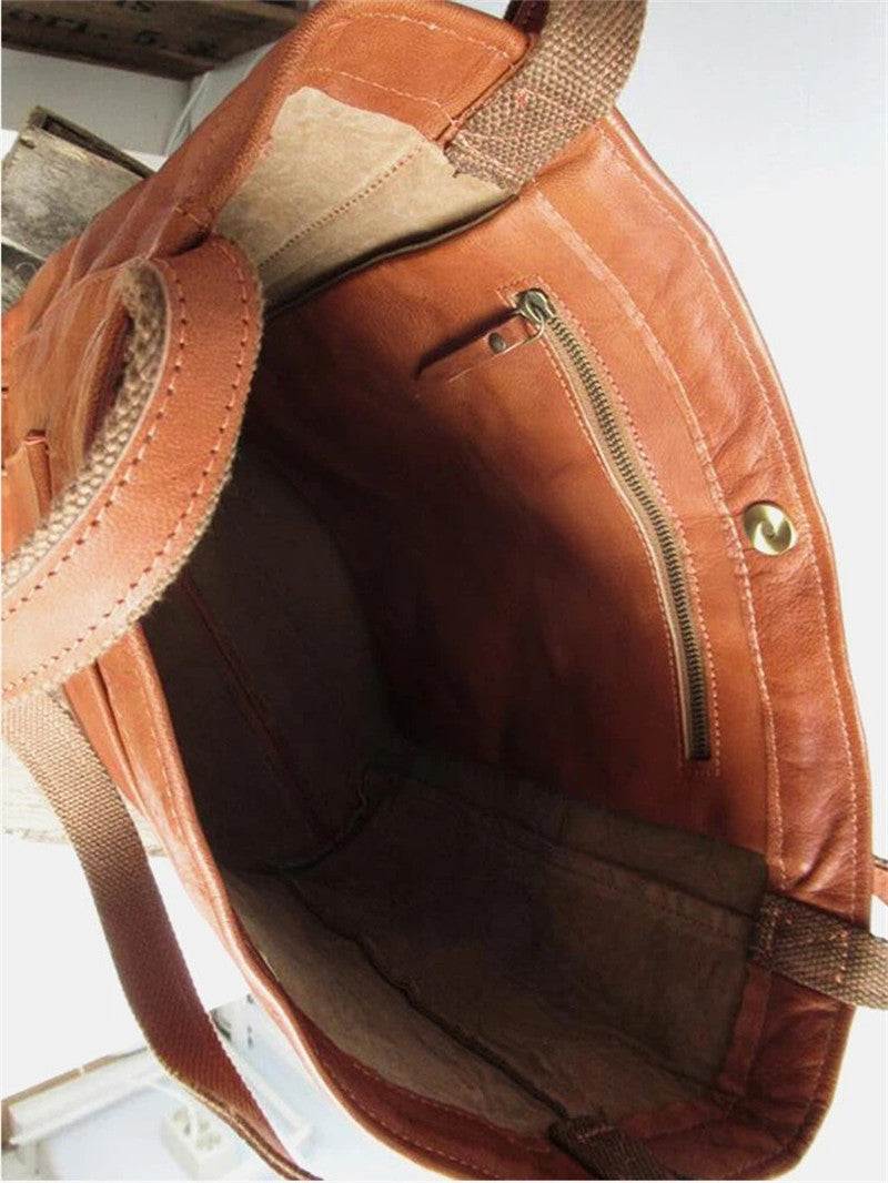 Adrasteia | Retro Frauen Leder Handtasche