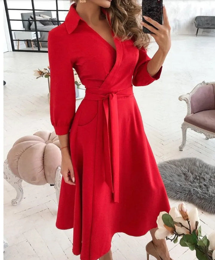 Dorelia | Elegantes Wickelkleid Für Damen