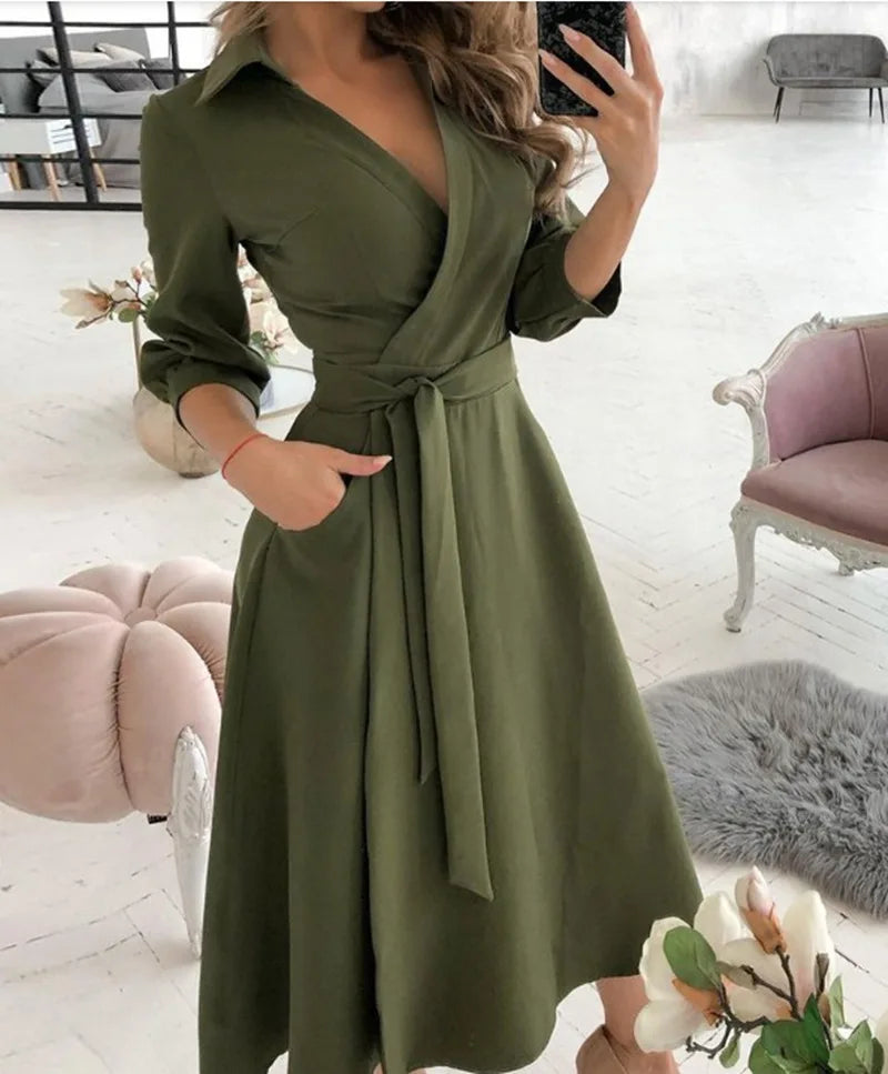 Dorelia | Elegantes Wickelkleid Für Damen