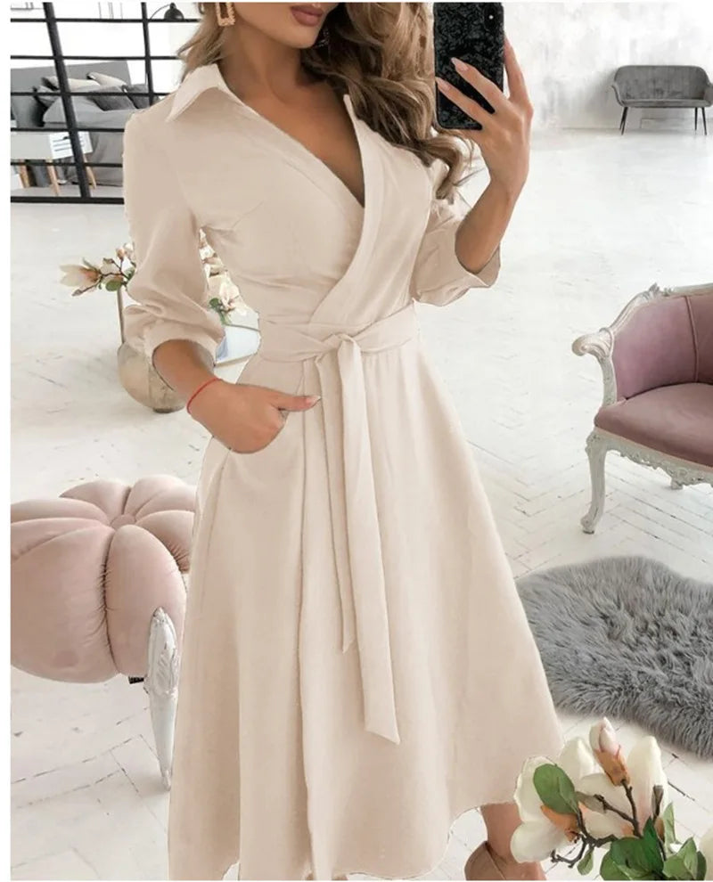 Dorelia | Elegantes Wickelkleid Für Damen