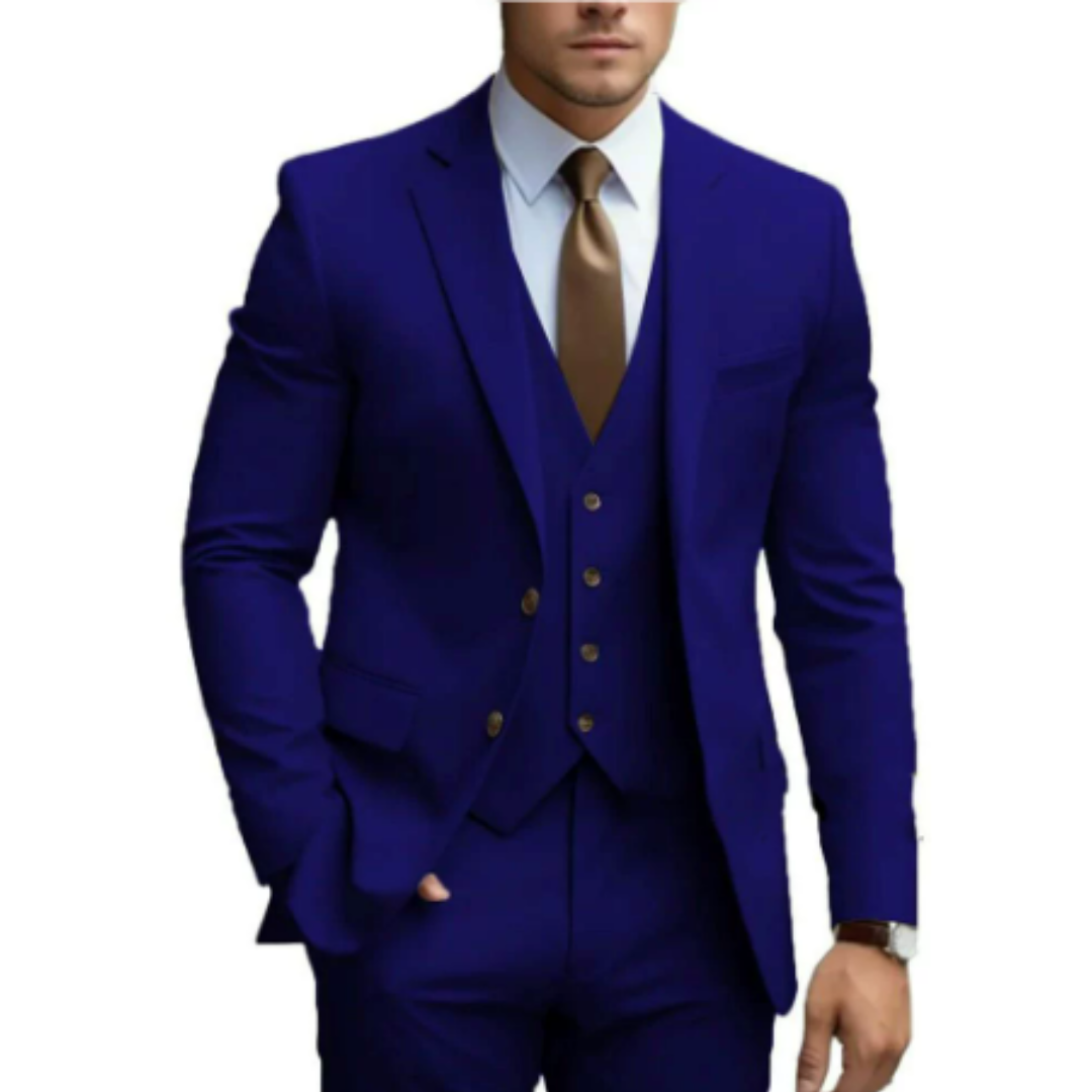 Herren-Hochzeitsanzug 3-Teilig mit Weste