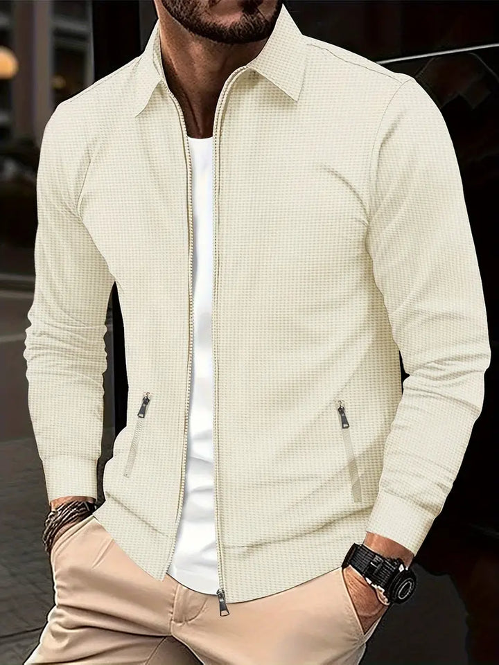 Herren Reißverschluss Überhemd | Stylische Leichte Jacke