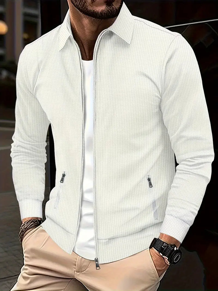 Herren Reißverschluss Überhemd | Stylische Leichte Jacke