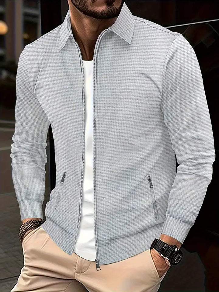 Herren Reißverschluss Überhemd | Stylische Leichte Jacke