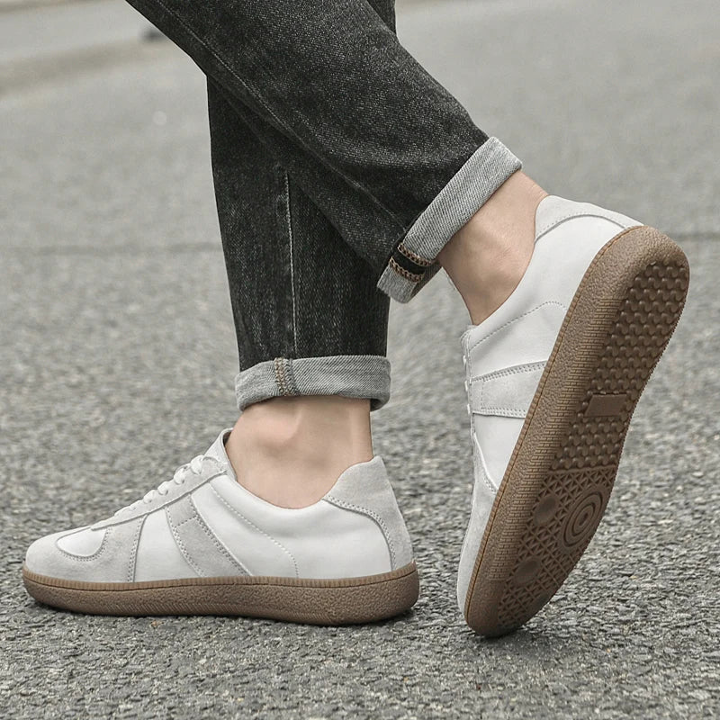 Herren Turnschuhe Aus Wildleder Mit Strapazierfähiger Außensohle