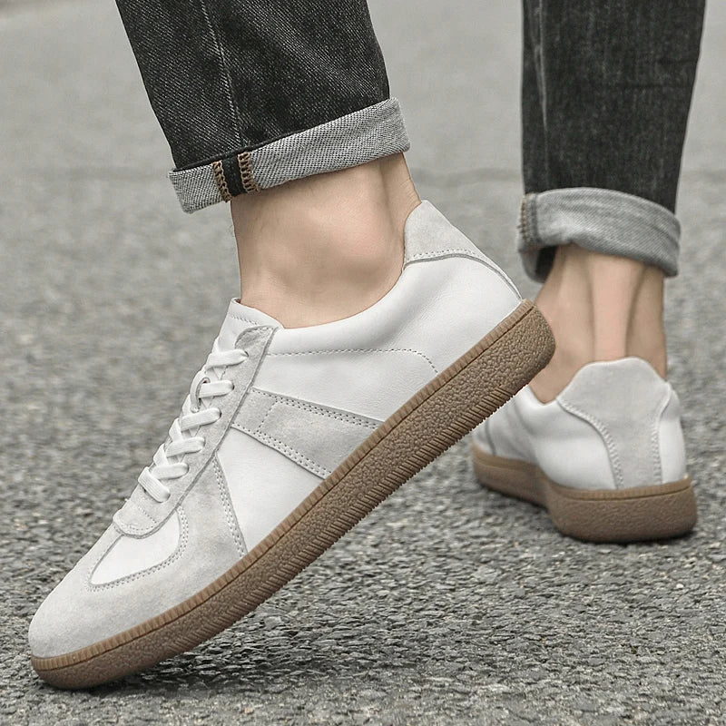Herren Turnschuhe Aus Wildleder Mit Strapazierfähiger Außensohle