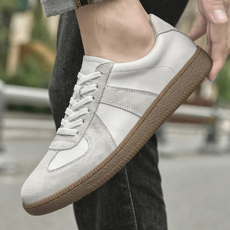 Herren Turnschuhe Aus Wildleder Mit Strapazierfähiger Außensohle