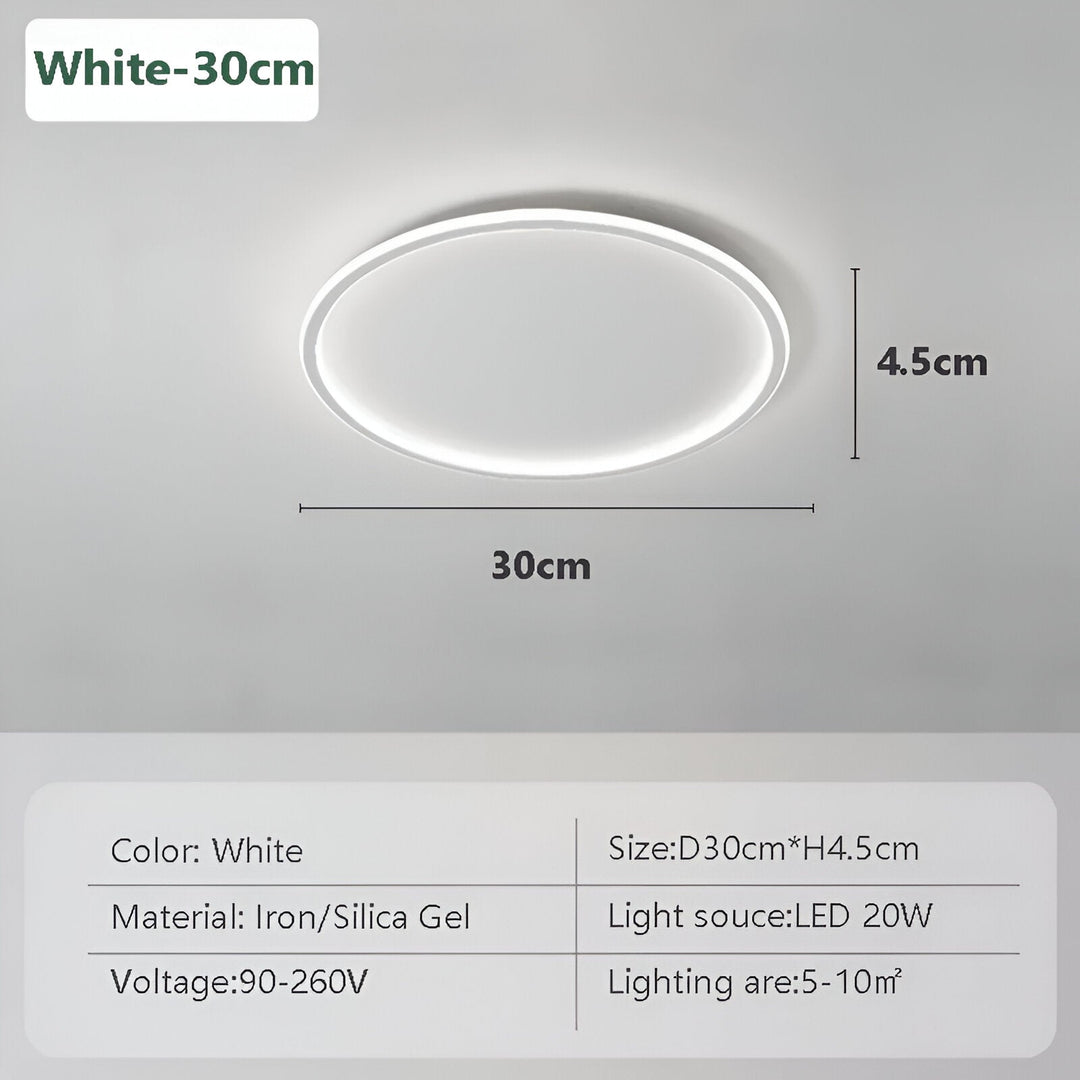 Runde Dimmbare LED-Deckenleuchte | Modernes Nordisches Entwurf